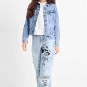 Graffiti – Weitbein-Jeans